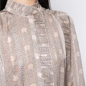 ba&sh Paris Pleated Midi Dress